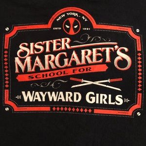 Deadpool Sister Margaret’s School For Wayward Girls 4XL T-Shirt Tee Marvel MCU